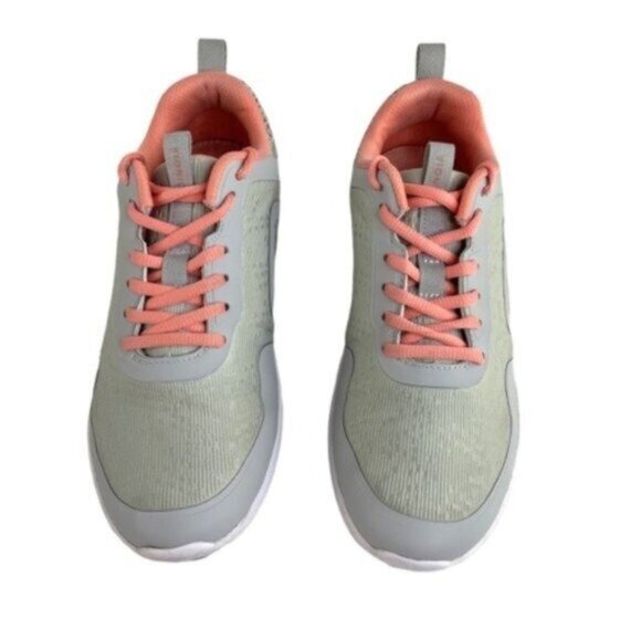 Vionic Jojo Ombré Pink Mint Green Lace Up Sneakers - Picture 2 of 8